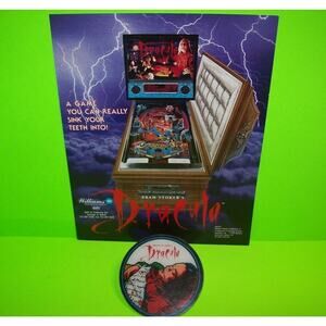 DRACULA Original Plastic Coaster & Flyer Halloween Gothic Horror Vampire Artwork